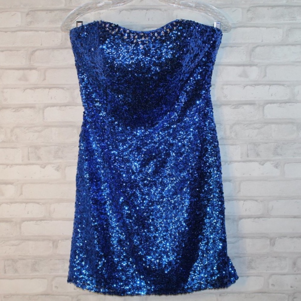 Sequin Sparkle Strapless Mini NWT (6) Alyce HOMECOMING/PROM